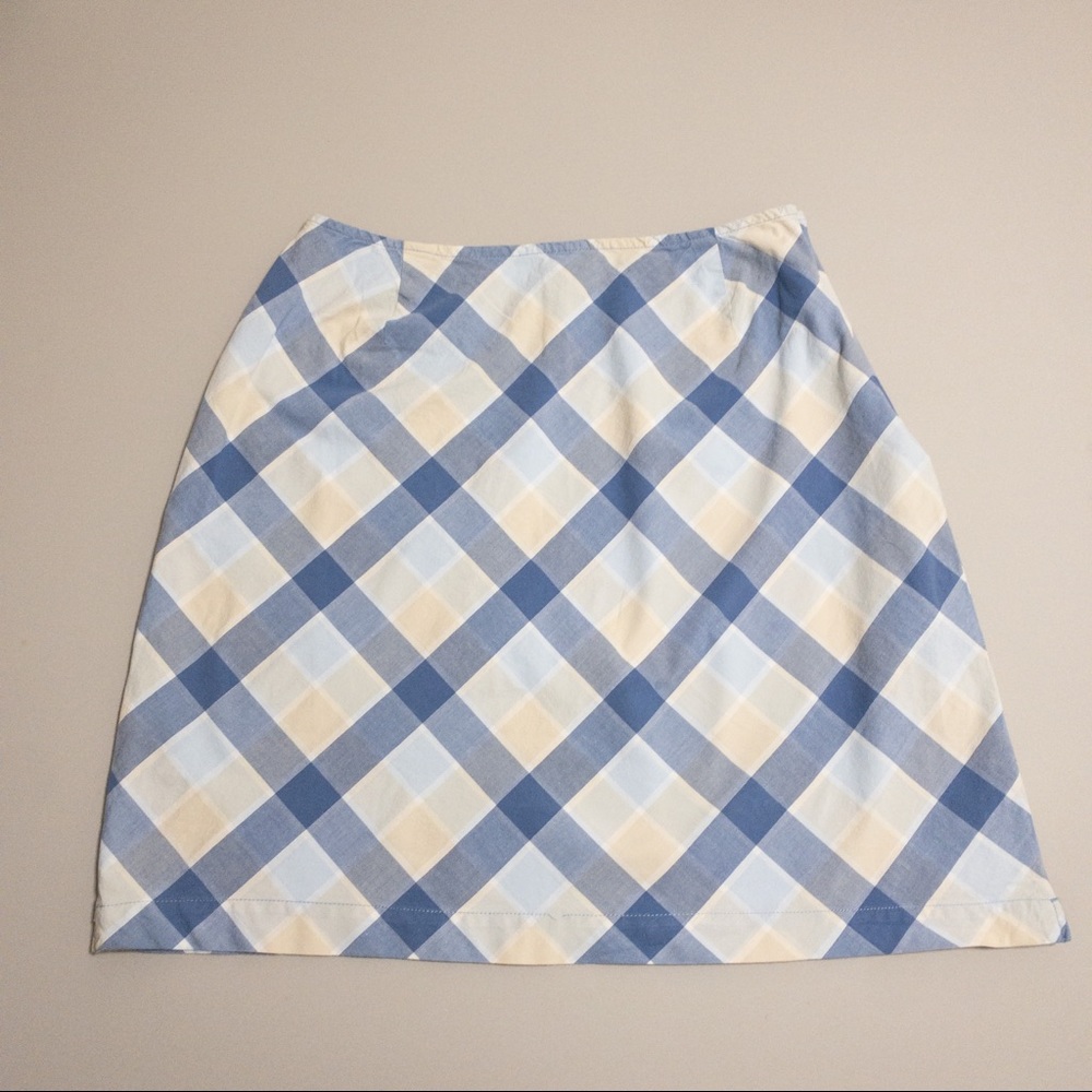 Plaid mini skirt
